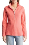 Tommy Bahama New Aruba Half Zip Pullover In Lt Pomodoro