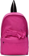 COMME DES GARCONS GIRL Pink Nylon Bow Backpack