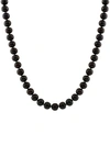 Splendid Pearls 5-6mm Akoya Pearl Necklace In Black