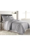 Southshore Fine Linens Premium Collection Vilano Brickyard Quilt Set In Grey