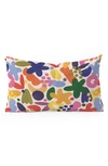 DENY DESIGNS ALISA GALITSYNA BRIGHT ABSTRACT LUMBAR THROW PILLOW