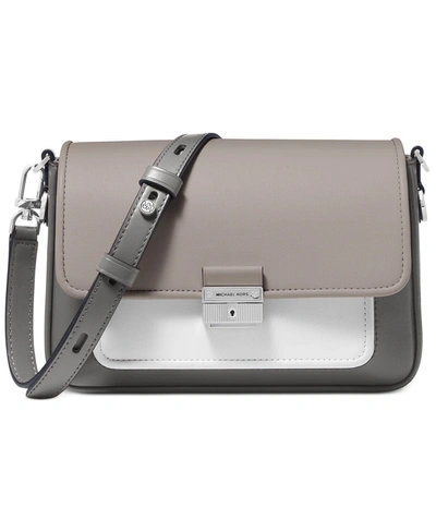 Michael Kors Women's Bradshaw Mk Messenger Shoulder Bag In Grey Multi/sv