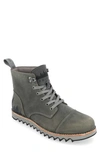 Territory Boots Zion Water Resistant Lace-up Lug Boot In Grey