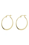 Argento Vivo Large Flat Hoop Earrings In Gold