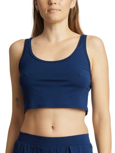 Hanky Panky Unwind Cropped Tank Exclusive In Blue