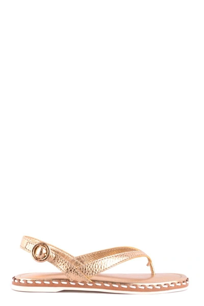 Car Shoe Womens Gold Other Materials Sandals