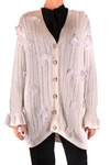 Marco De Vincenzo Womens White Other Materials Cardigan In White