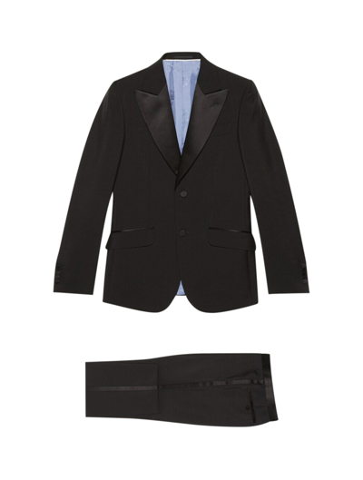Gucci Mohair & Wool Heritage Tuxedo In Black
