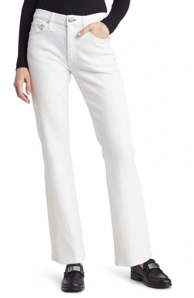 Rag & Bone Mid-rise Skinny Jeans In Optic White