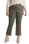 Wit & Wisdom 'ab'solution Skyrise Raw Hem Barely Bootcut Jeans In Laurel Wre