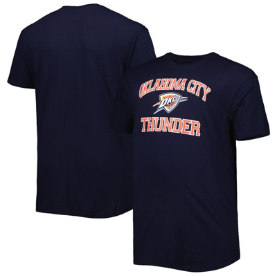 Profile Men's Navy Oklahoma City Thunder Big And Tall Heart And Soul T-shirt