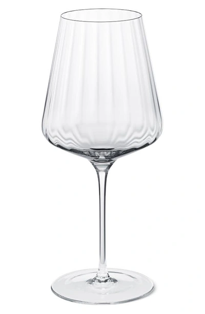 Georg Jensen Set Of 6 Bern Crystal White Wine Glasses In Clear