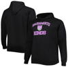 Profile Men's Black Sacramento Kings Big And Tall Heart And Soul Pullover Hoodie In Black