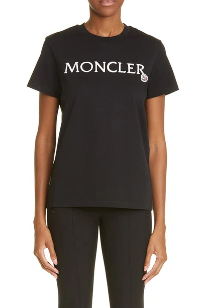 Moncler T-shirt In Nero