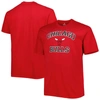 Profile Men's Red Chicago Bulls Big And Tall Heart And Soul T-shirt In Red