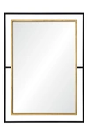 Renwil Ren-wil Gray Mirror In Black & Gold In Mirror Black Antique Gold