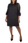 MAREE POUR TOI RUFFLE LACE SLEEVE DRESS