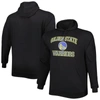 PROFILE BLACK GOLDEN STATE WARRIORS BIG & TALL HEART & SOUL PULLOVER HOODIE