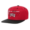 MITCHELL & NESS YOUTH MITCHELL & NESS SCARLET/BLACK UNLV REBELS VARSITY LETTER SNAPBACK HAT