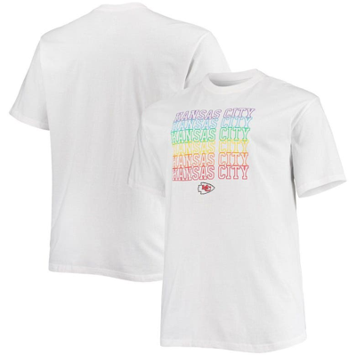 Fanatics Branded White Kansas City Chiefs Big & Tall City Pride T-shirt