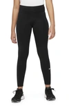 Nike One Dri-fit Leggings In Black/ White