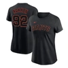 NIKE NIKE ALYSSA NAKKEN BLACK SAN FRANCISCO GIANTS NAME & NUMBER T-SHIRT