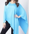 ANGEL Asymmetrical Tunic Top In Turquoise