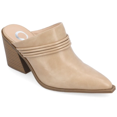 Journee Collection Collection Women's Jinny Pump In Beige