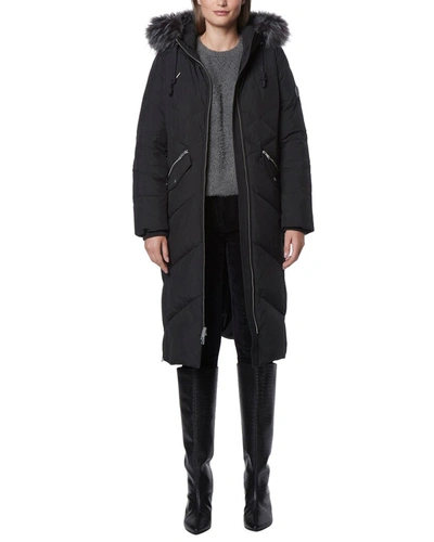 Andrew Marc Essential Long Down Jacket In Black