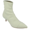 Journee Collection Women's Jadde Pointed Toe Kitten Heel Dress Booties In Green