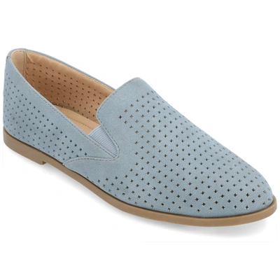 Journee Collection Collection Women's Tru Comfort Foam Wide Width Lucie Flat In Blue