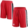 Fanatics Branded Red Atlanta Hawks Referee Iconic Mesh Shorts In Red