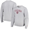 League Collegiate Wear Gray Texas A&m Aggies 1965 Arch Essential Lightweight Pullover Sweatshirt In Gray