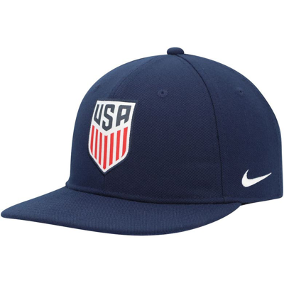 Nike Youth  Navy Usmnt Pro Snapback Hat In Blue