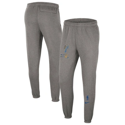 Nike Brooklyn Nets Courtside City Edition  Men's Nba Fleece Pants In Heather Charcoal