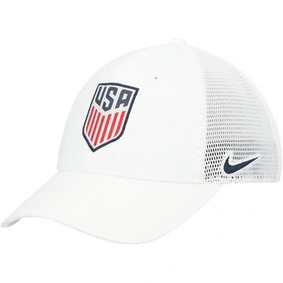 Nike White Usmnt Legacy91 Aerobill Performance Flex Hat