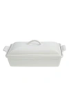 LE CREUSET LE CREUSET 4-QUART RECTANGULAR STONEWARE CASSEROLE WITH LID