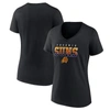 Fanatics Branded Heathered Purple Los Angeles Lakers True Classics Tri-blend T-shirt In Black