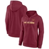 FANATICS FANATICS BRANDED BURGUNDY WASHINGTON COMMANDERS ICONIC COTTON FLEECE CHECKLIST PULLOVER HOODIE