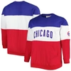 PROFILE ROYAL/RED CHICAGO CUBS BIG & TALL PULLOVER SWEATSHIRT