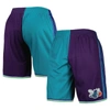 Mitchell & Ness X Nba Charlotte Hornets 1999 Split Swingman Shorts In Teal