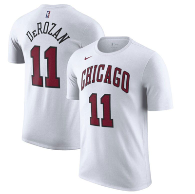 Nike Men's  Demar Derozan White Chicago Bulls 2022/23 City Edition Name And Number T-shirt