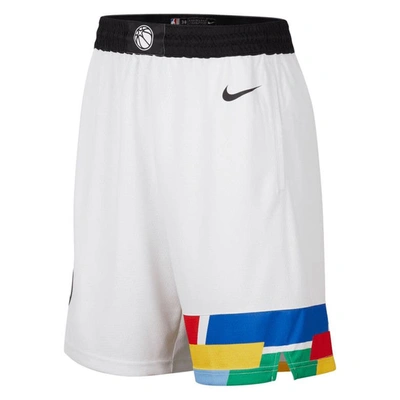 Nike Men's  White Minnesota Timberwolves 2022/23 City Edition Swingman Shorts