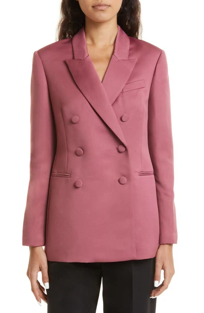 Ted Baker Women's Seraph Double-breasted Satin Blazer In Purple