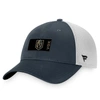 FANATICS FANATICS BRANDED CHARCOAL/WHITE VEGAS GOLDEN KNIGHTS AUTHENTIC PRO RINK TRUCKER SNAPBACK HAT