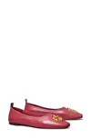 Tory Burch Eleanor Ballet Flat In Light Berry