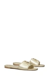 Tory Burch Eleanor Slide In Spark Gold / Spark Gold