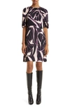 TED BAKER GILLIAA ABSTRACT FLORAL FIT & FLARE DRESS