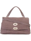 ZANELLATO TEXTURED TOTE BAG,61383411894025