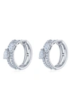 Kwiat Duet Diamond Double Huggie Hoop Earrings In White Gold